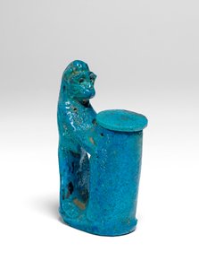 Vaso per kohl, a forma di scimmia